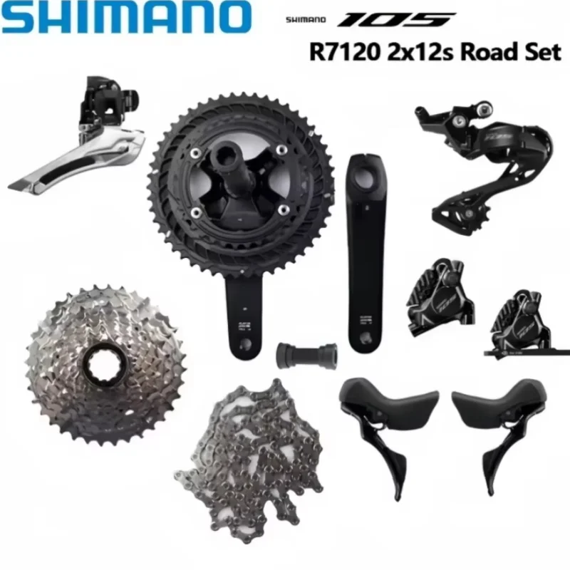 

Shimano R7120 2x12s Road Group R7100 Тормозная система шатунов R7170 Переключатель R7120 Гидравлический дисковый тормоз CN M7100 R7100 Группа переключателей