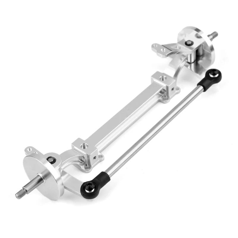 1 PCS DIY Modified Parts Metal Non-power Steering Front Axle for 1/14 Tamiya RC Truck Trailer Scania 770S R620 Actros Volvo MAN