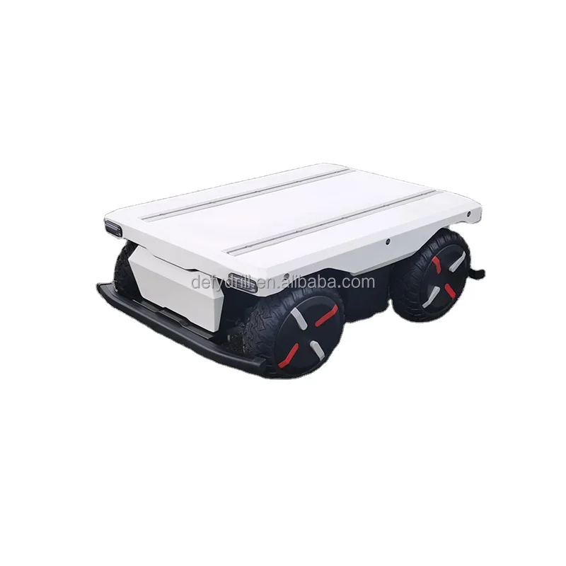 Robot Battery 4 Wheels Electric Agv Vehicle Automatic Navigation Mobile Robot Chassis Intelligent Logistic