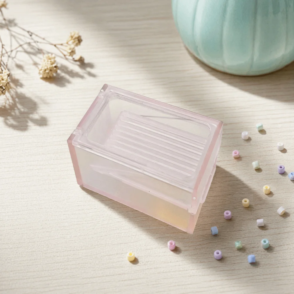 Double Layer Fuse Bead Organizer Box Anti-Clog 2 in 1 Fuse Bead Sorting Storage Box Flip Top 10 Slot Fuse Beads Picking Tray DIY