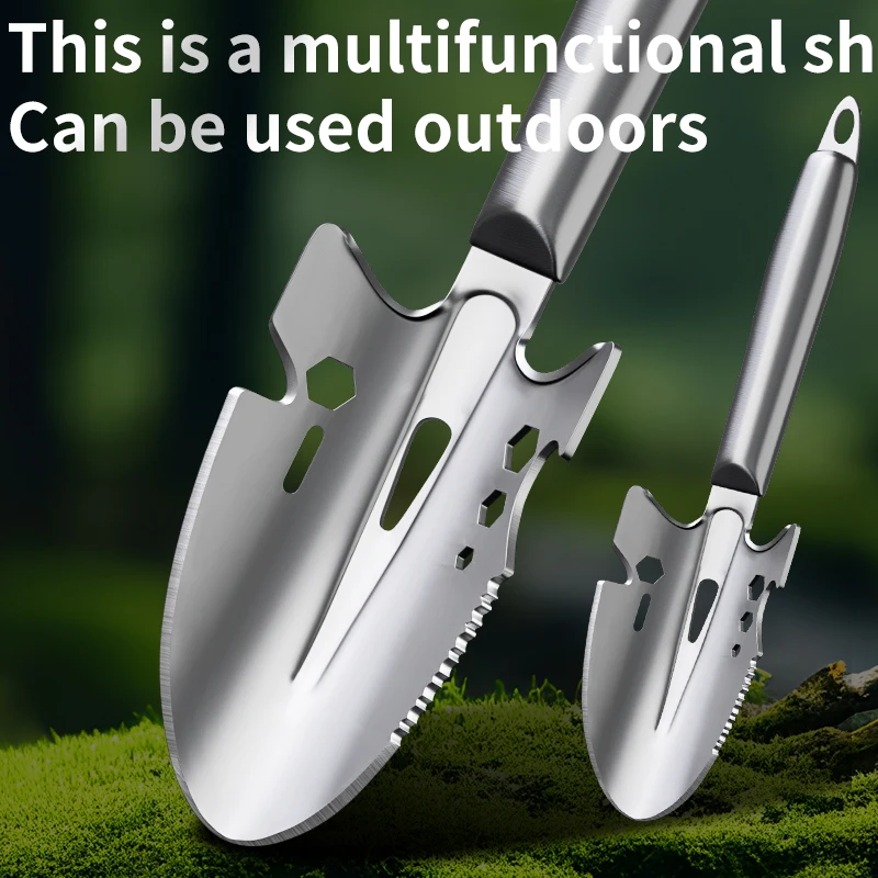 1pcs of Multi-functional Camping Shovel Military Tactical Shovel Hiking Outdoor Garden Hoe Digging Tool Camping Accessories