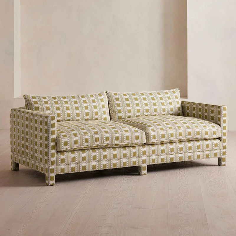 Divano in stile artistico francese villa casa fila dritta ampio divano soggiorno americano per il tempo libero