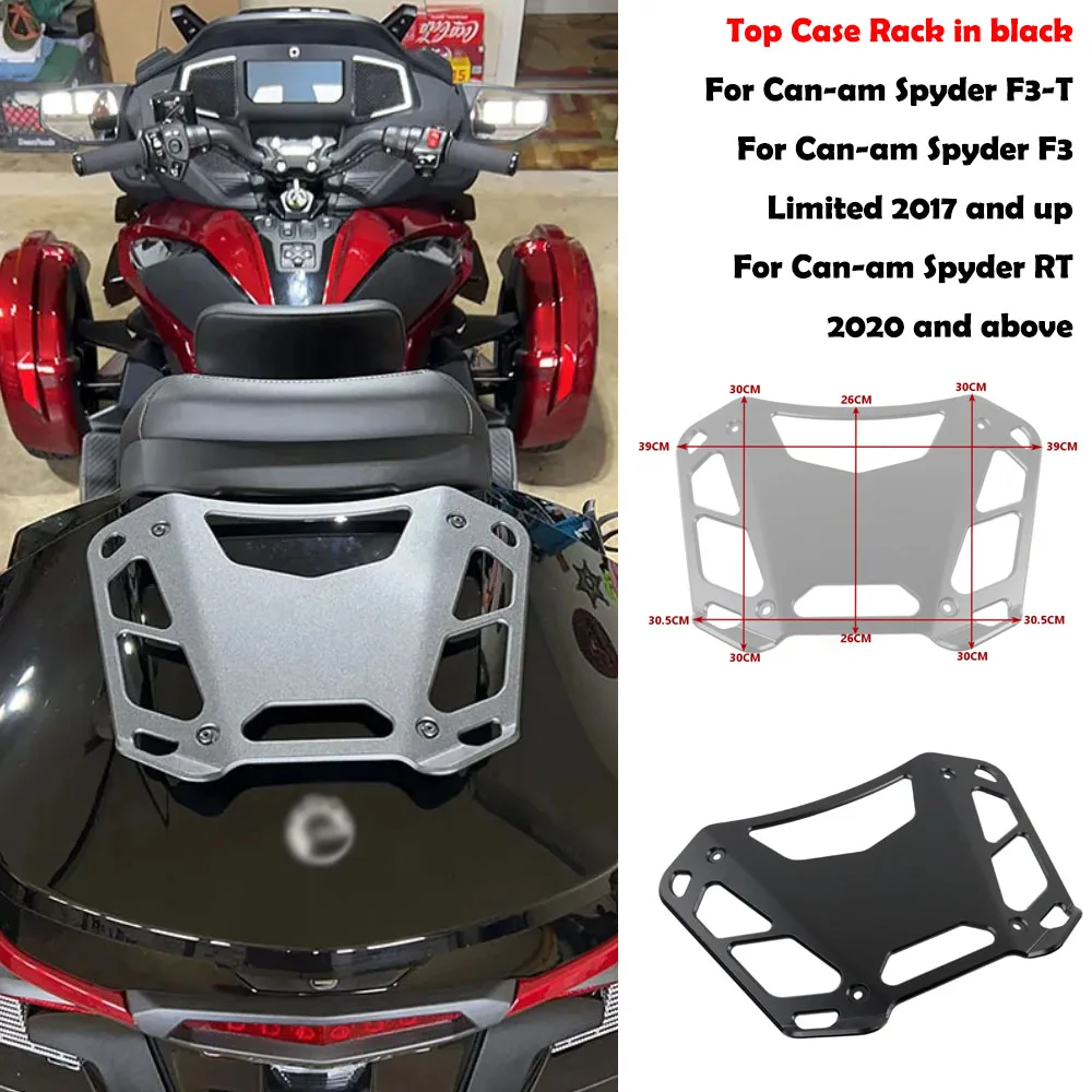 NEW Motorcycle AccessoriesFor Can-Am Spyder F3-T Luggage Top Of The Line Chassis Rack Black For Can Am Spyder F3 Limited 2017Up