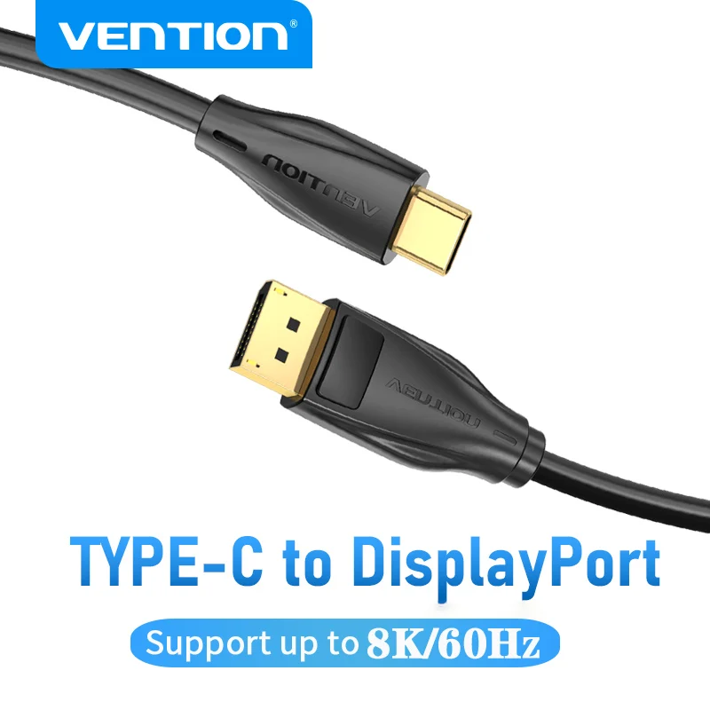 Vention kabel USB C do DP 1.4 8K 60Hz typ C do kabla konwertera DisplayPort do monitora Lenovo MacBook Pro TV type-c do kabla DP