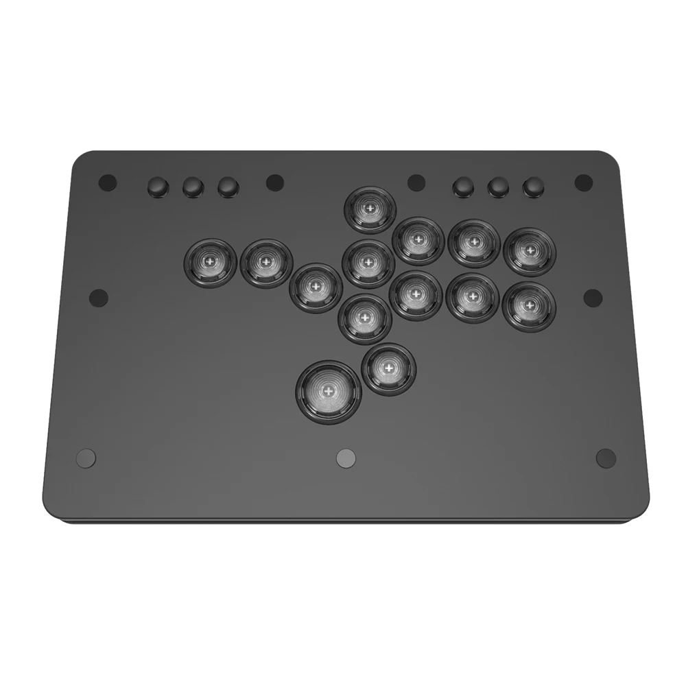 Punk Workshop Mini HitBox SOCD Fighting Stick Controller Mechanical Button Support PC/Android PS4 Xbox WII Switch Carbon Fiber