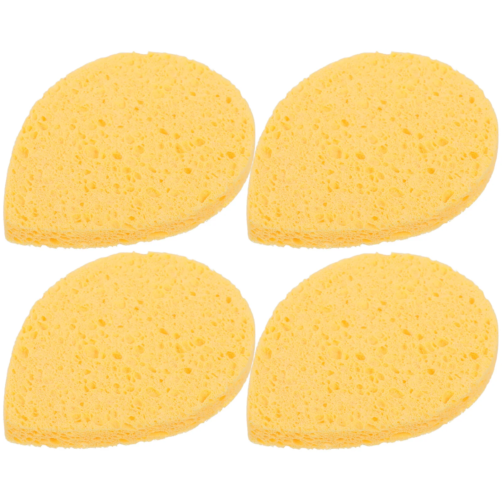 4 Stück wiederverwendbare Gesichtsschwämme, tiefe Porenreinigung, Peeling-Schwamm für Ölkontrolle, reisefreundlicher Gesichtsreiniger, Hautpflege