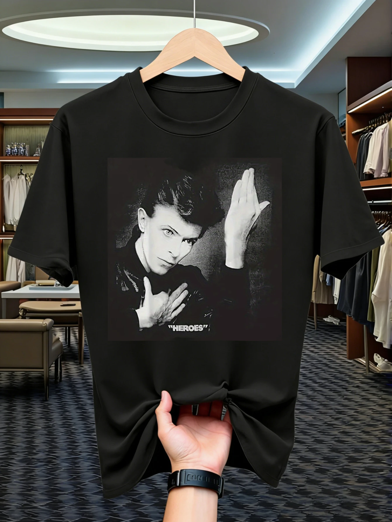 Bowie Aladdin Frame T-shirt - Brand New - Men's Casual Short Sleeve T-shirt