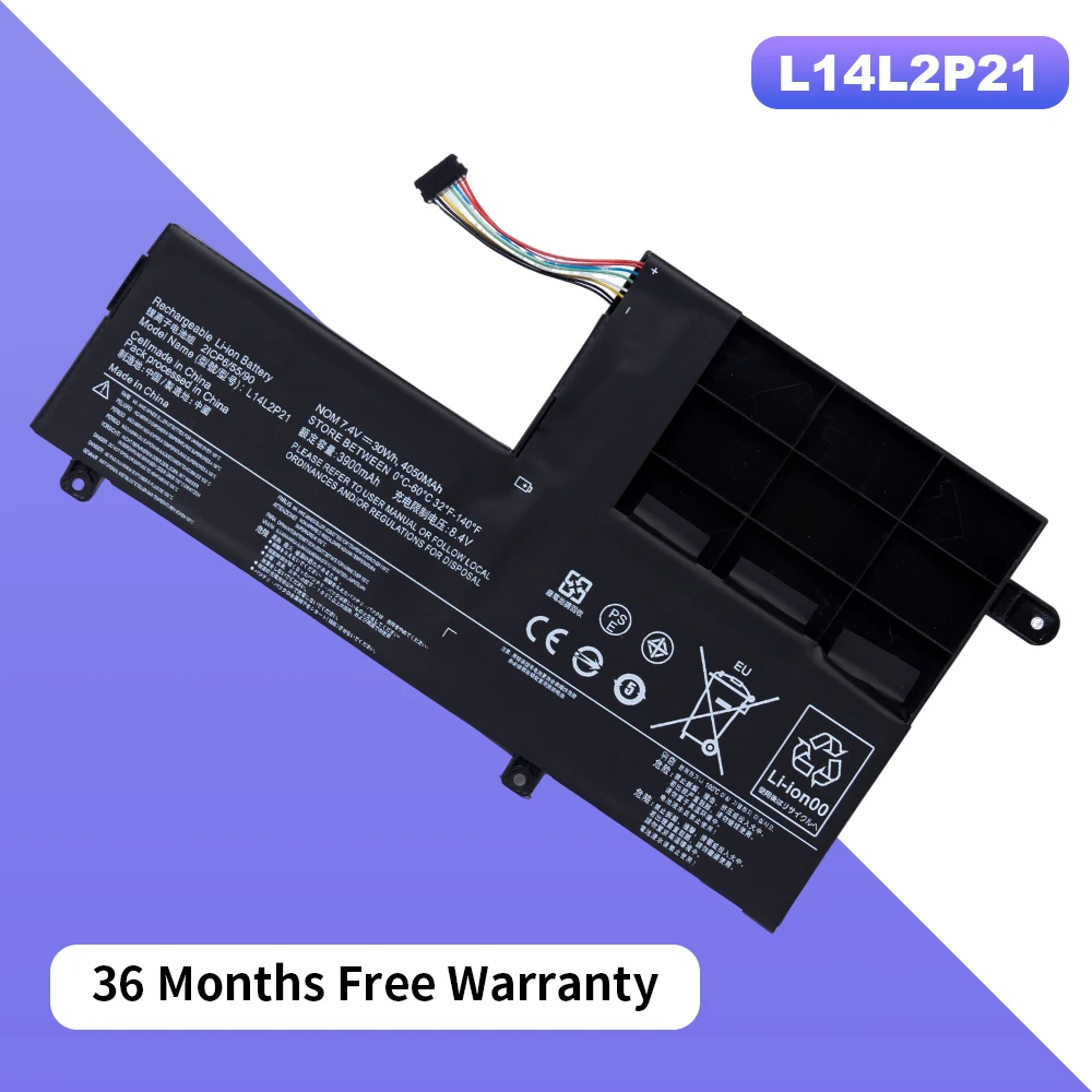 

L14L2P21 аккумулятор для Lenovo Yoga 500 S41 IdeaPad 720 80X4 L14M2P21 SB10W67230 SB10W67230 5B10Q39204 36 месяцев Бесплатная гарантия
