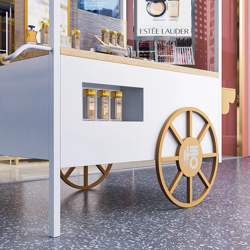 أرفف عرض ديكور لمركز تسوق السيارات في الهواء الطلق كشك تفريغ سيارة ترويجية كشك سيارة إبداعي