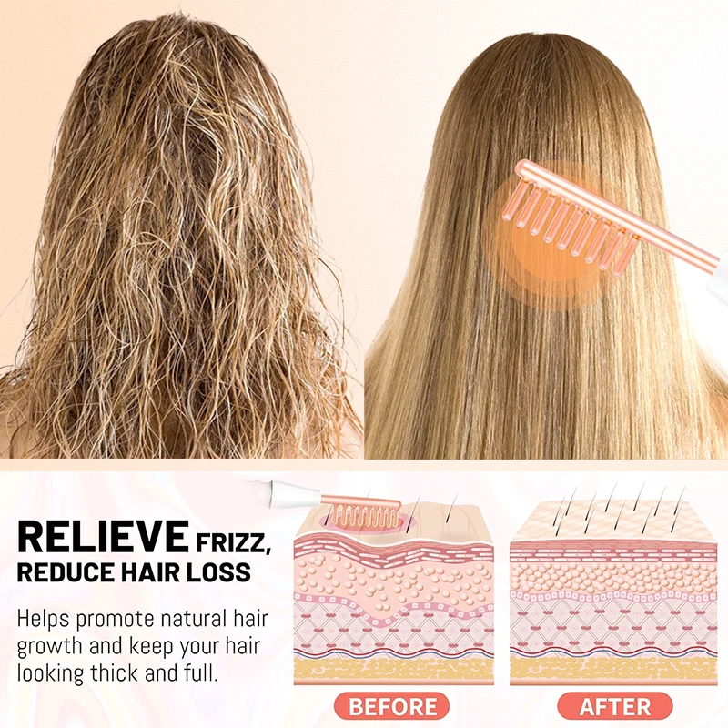 4 في 1 القطب البرتقالي عالية التردد جهاز تجميل الوجه العلاج الكهربائي عصا أنبوب زجاجي تنظيف الوجه العناية بالبشرة تشديد #3