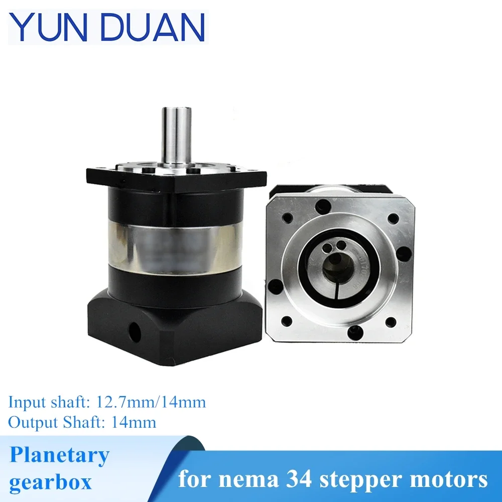 Nema 34 Planetary Reducer Input 12.7/14mm Output Shaft 14mm 16mm Step DC Motor Nema34 Ratio5:1,10:1 86mm Stepping Motor Reducer