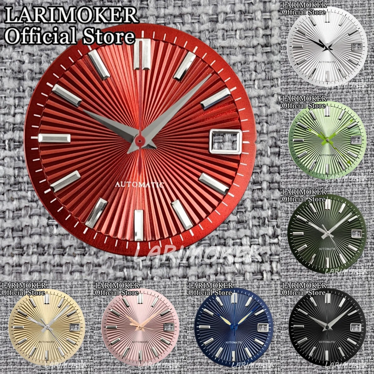 

LARIMOKER New High Quality 29mm Radioactive Pattern Watch Dials Green Luminous Pointers Suitable NH35 Movement Watch Accessories