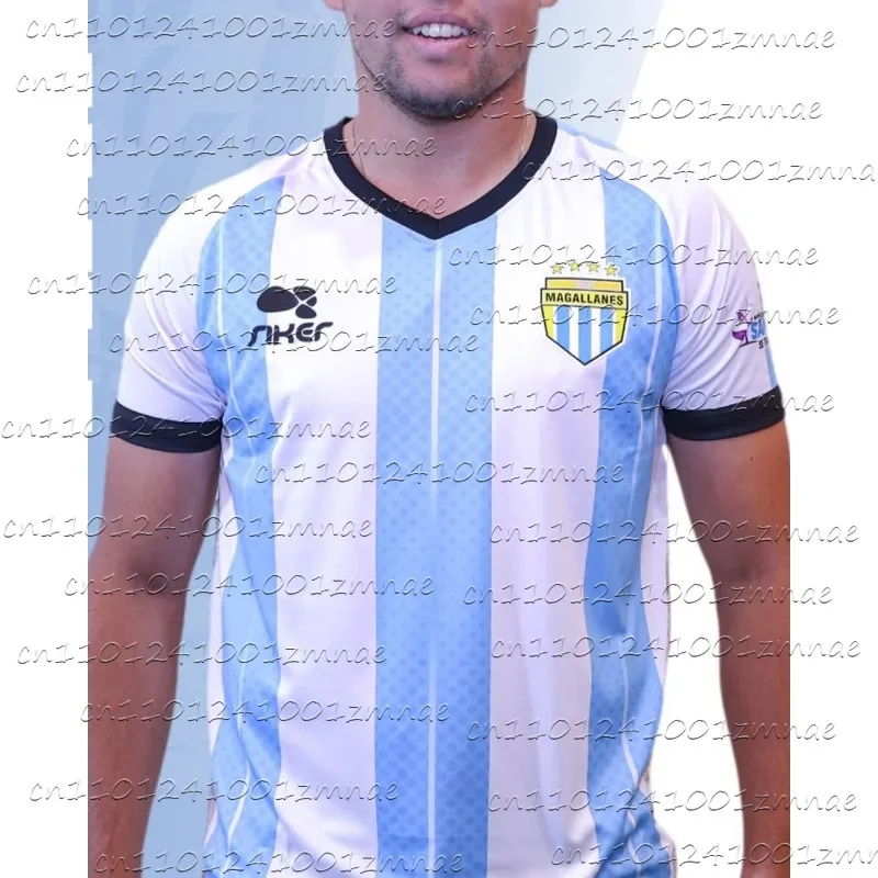 

2025 Club Match T-shirt CD Magallanes Men's and Women's Fan Clothes Summer Moto Quick Drying Breathable Football Sports Jersey