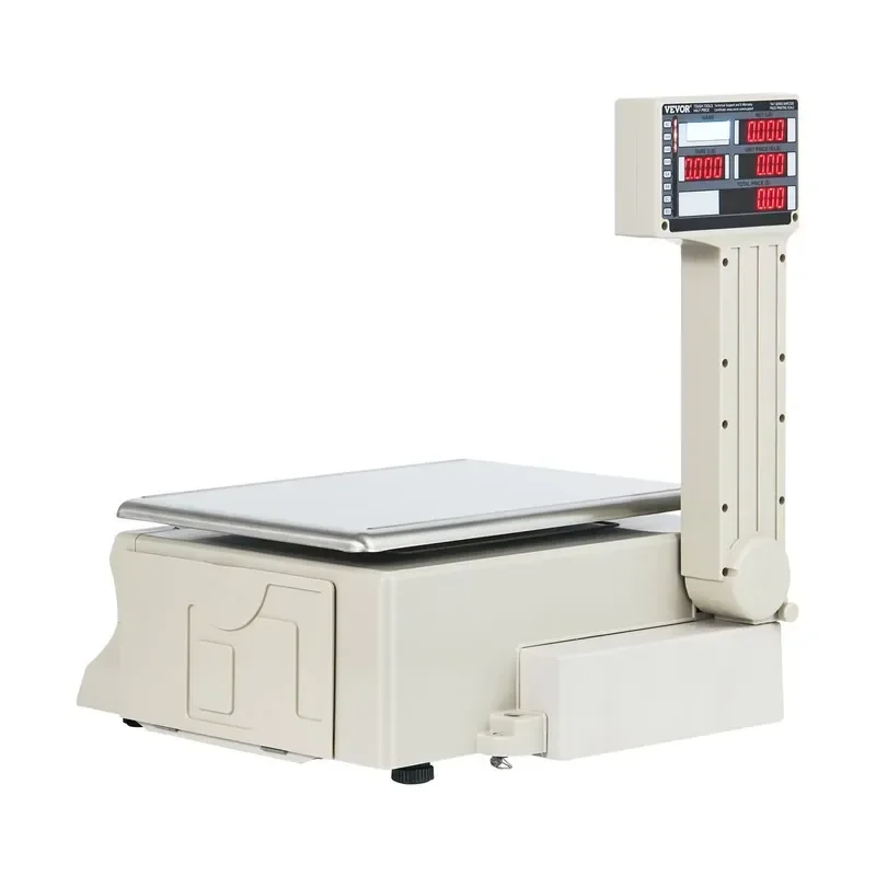 66 Pound Digital Cooked Food Scale Electronic Pricing Commercial Kitchen LCD LED Display for Fruit Meat Produce Weighing
