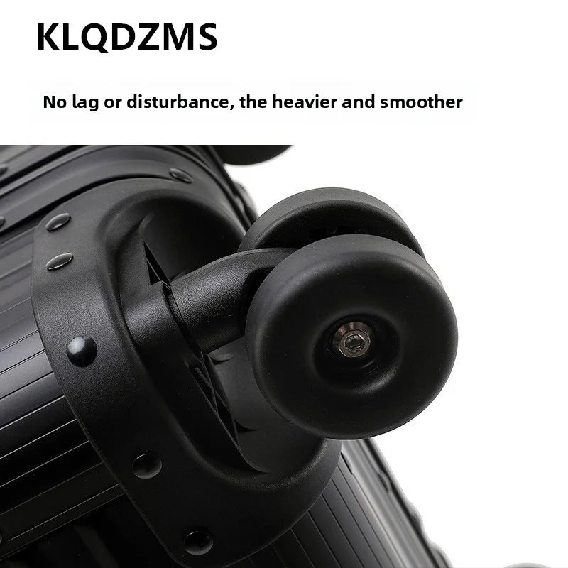 KLQDZMS Men's Suitcase All Aluminum Magnesium Alloy Boarding Box Business Trolley Case 20
