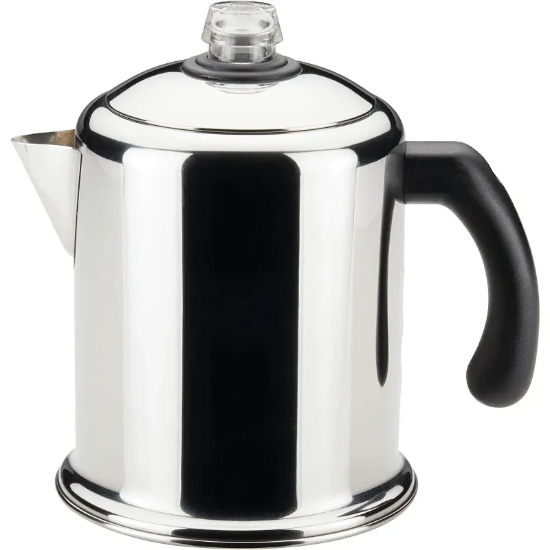 Stainless Steel Coffee Percolator - 8 Cup, Silver,Stovetop