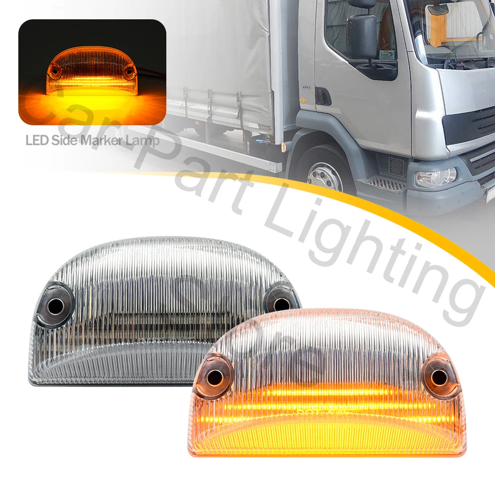 2PCS LED side step indicate Turn Signal Lights for Renault Premium Midlum Mascott Kerax Nissan Atleon Side Marker light