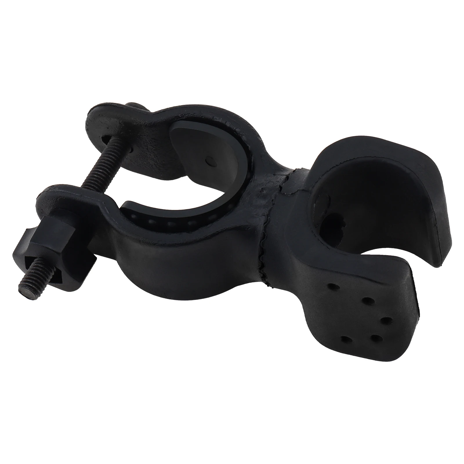ABS Bicycle Cycle Light Stand Bike Front Mount LED Headlight Holder Clip Rubber for 22-35mm Diameter Flashlight