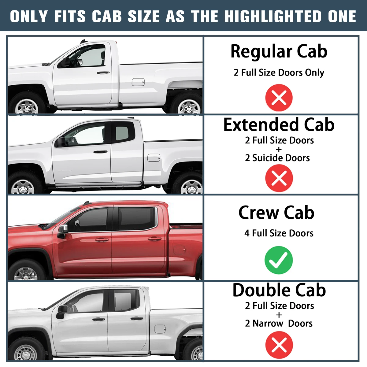 Rangement sous siège compatible avec Ford F150 (2015-2024) et Super Duty (2017-2024) smile Crew / Crew engagés, F-150 F250 F350 F450 F550