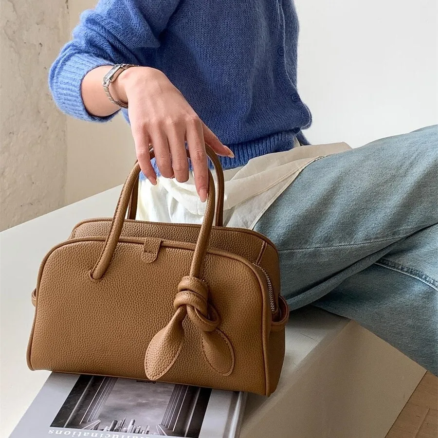 

New handbag for female office workers, large capacity commuting bag, matte PU leather Boston handbag, women's high-end feel