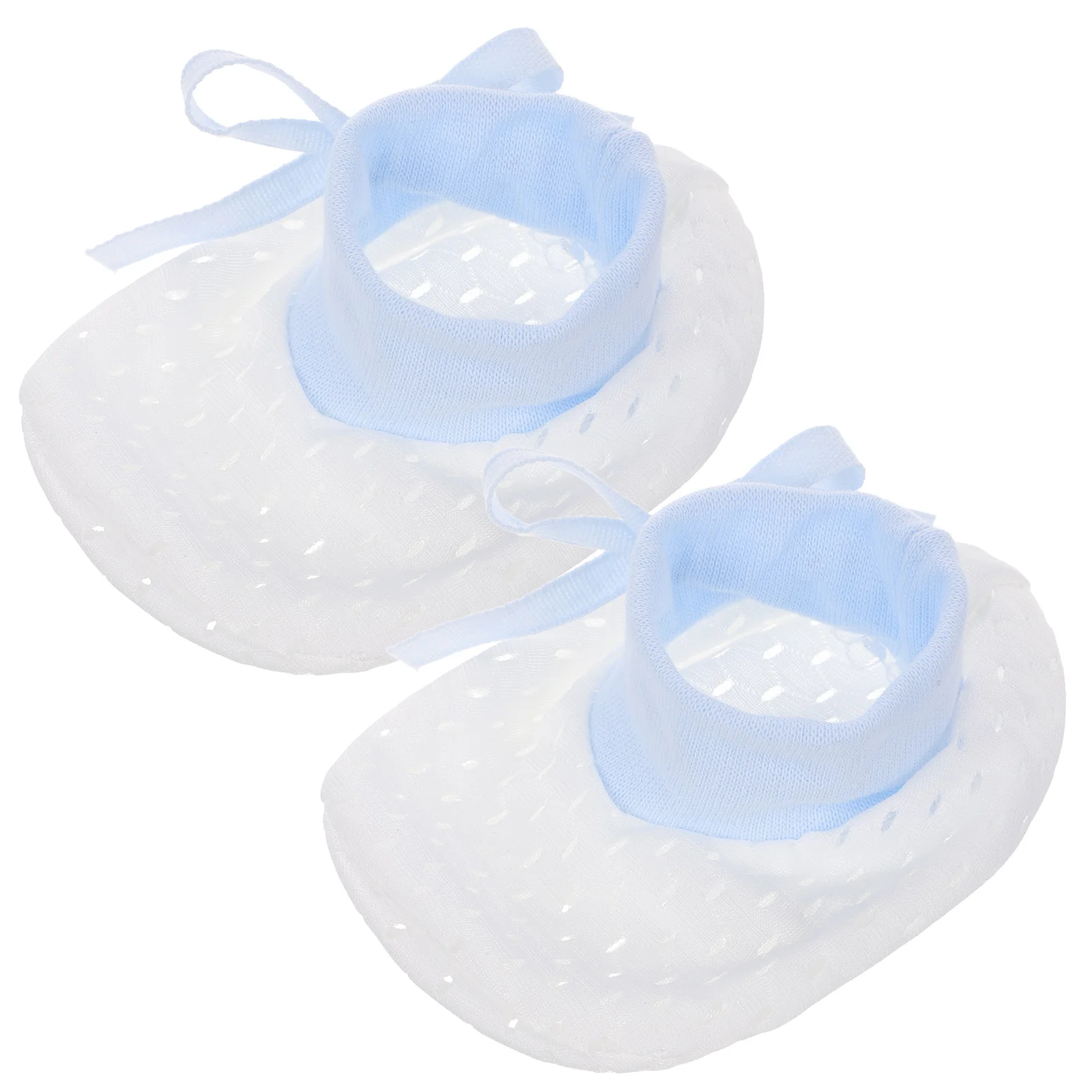 قفازات للأطفال حديثي الولادة قابلة للتعديل ومضادة للخدش من القطن الناعم لحماية اليد للأطفال الرضع والأولاد والبنات للعناية بالتمريض