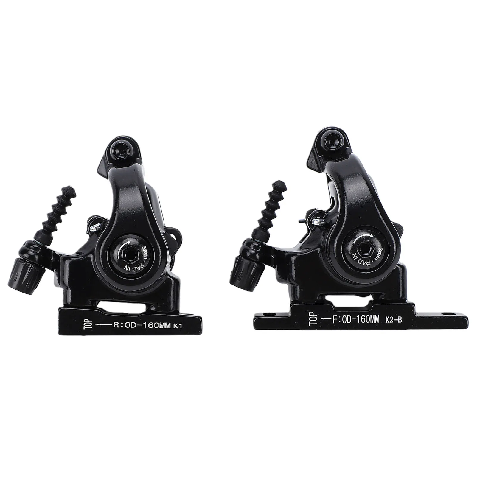 

2 шт. механические дисковые тормоза с плоским креплением, двухпоршневые, с механическим тросовым приводом, для шоссейных и складных велосипедов