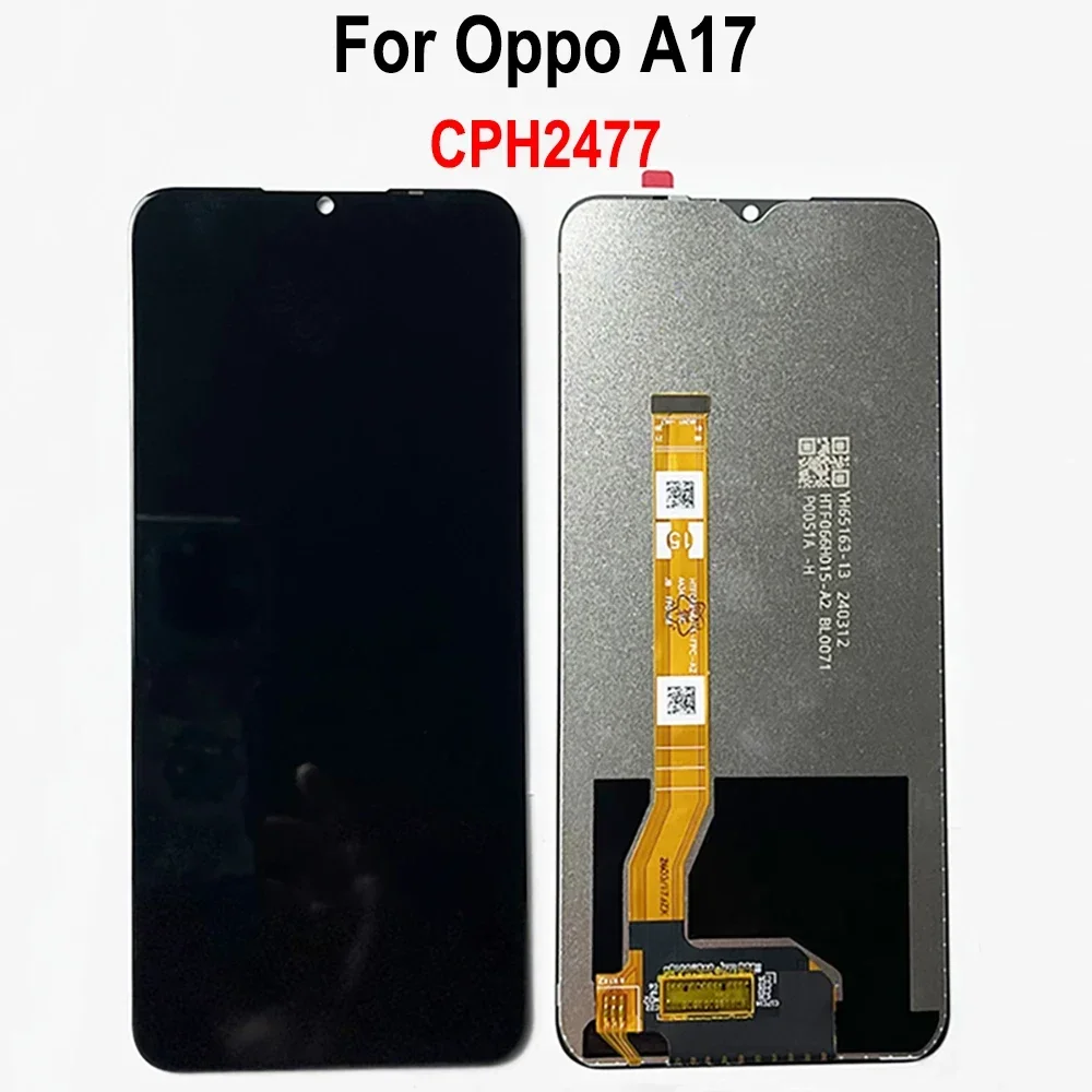 CPH2477 LCD Display With Frame For OPPO A17 LCD Display Touch Screen Digitizer Assembly Repair Replacement Parts