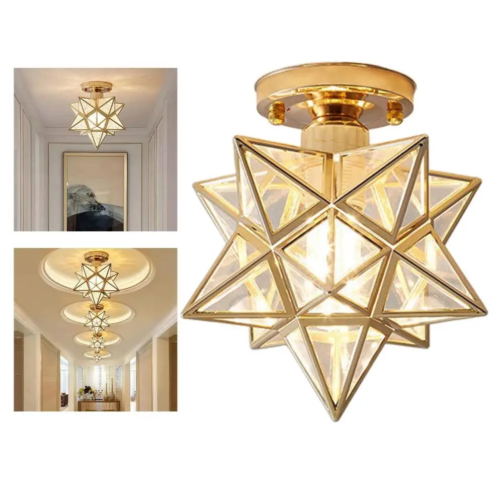 star shape pvc teto light flush mount lampadas estilo nordico iluminacao interior quente sala de jantar 01