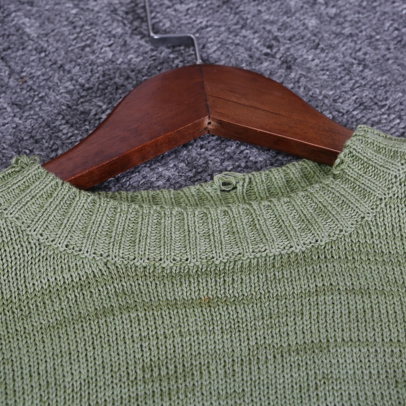 

Women Men Autumn Long Sleeve Sweater Harajuku Skeleton Bone Print Oversized Loose Tops Ripped Hole Knitted Pullover Jumper P8DB