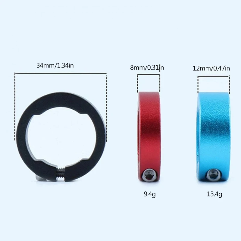 M89D Aluminum Alloy Cycle Handlebar Cover Grips Locking Bike Lock Ring Cycling Bike Handlebar Grips End Fixed Rings