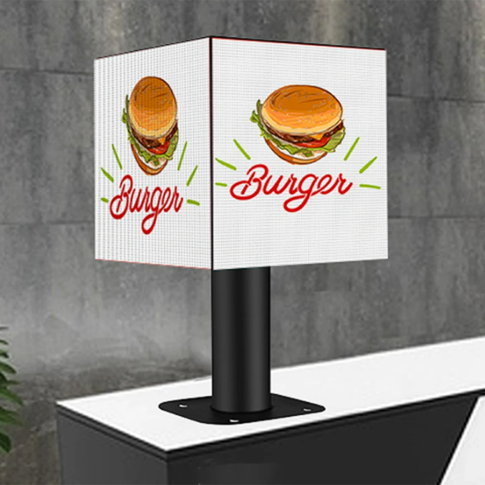 Outdoor P3 Magic Cube LED Display 5 Faces 3D Video Screen Advertising Durable Outdoor Cube LED Screen