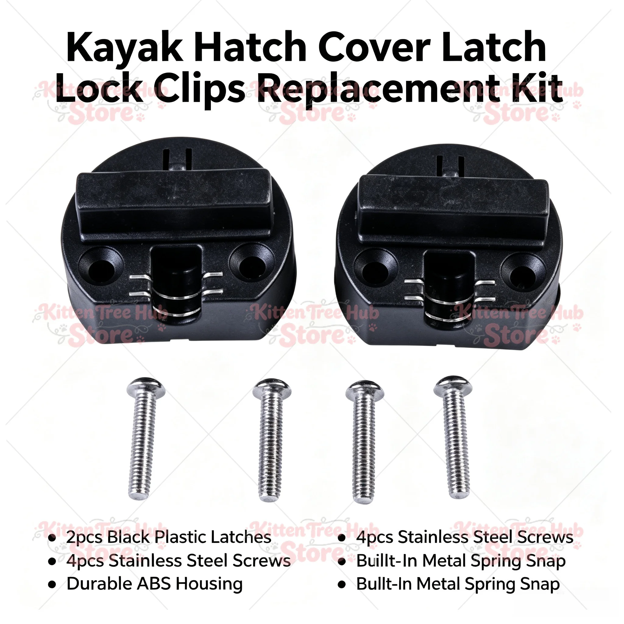 Kayak Pedal Drive Locking Latch, Replacement Quick Release Catch for Fin Drive System & Mount Bracket Accessory