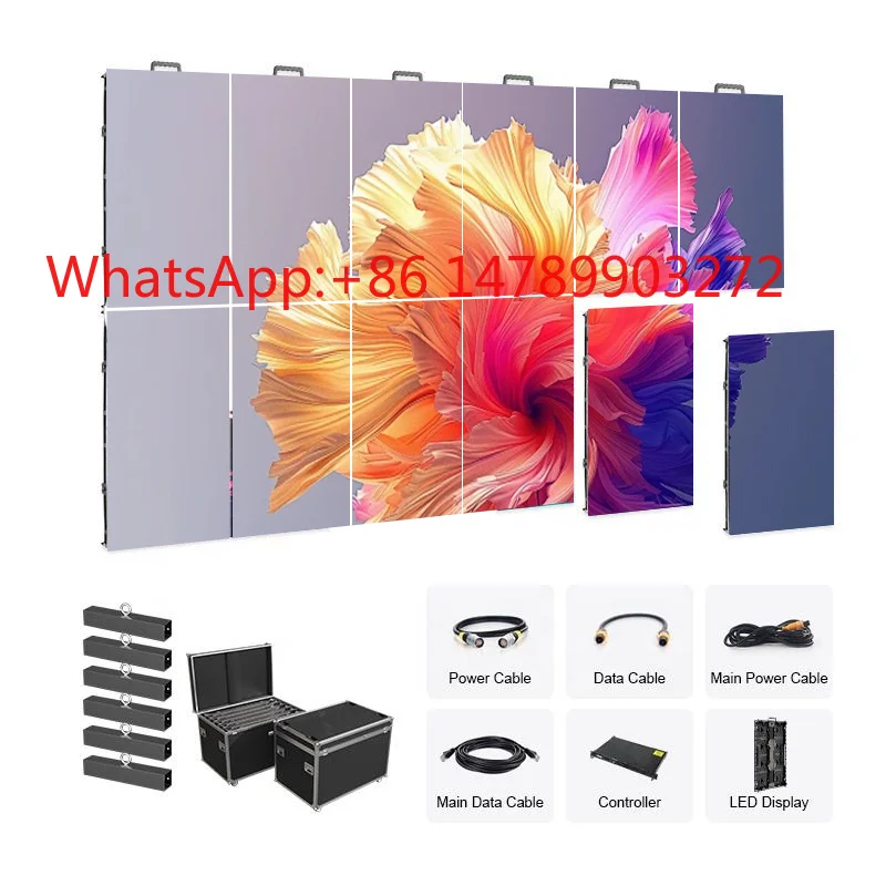 P3.91 IP65 Waterproof Rental LED Display Easy Disassemble Outdoor Event Advertising Video Wall Panel