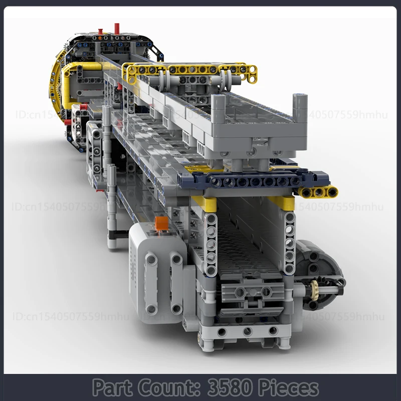 MOC Building Blocks TBM MK II Model Boring Machine Motor Technology Bricks DIY Assembly Collection Toys Creative Puzzle Gifts