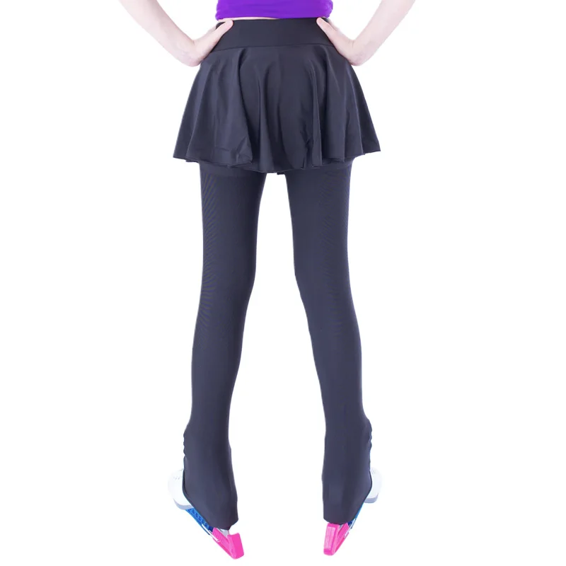 Figure skating hip protection pants skirt elastic skating training anti falling sponge mat washable Plush warm girl