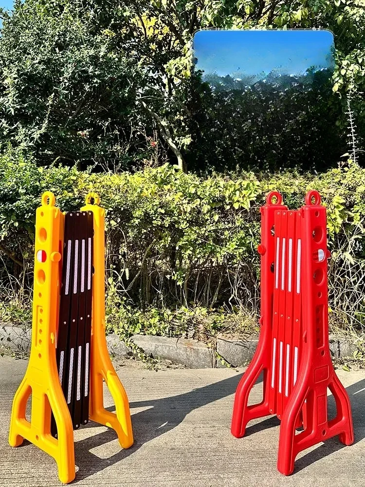 

Plastic folding elevator guardrail Retractable guardrail Elevator maintenance Construction warning Portable isolation