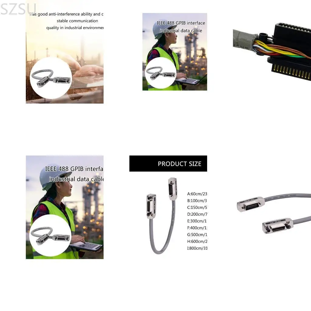 

SZSU Flexible and Strong IEEE488 Cable GPIB Cable Engineered for Consistent Performances in Industrial Application Wire