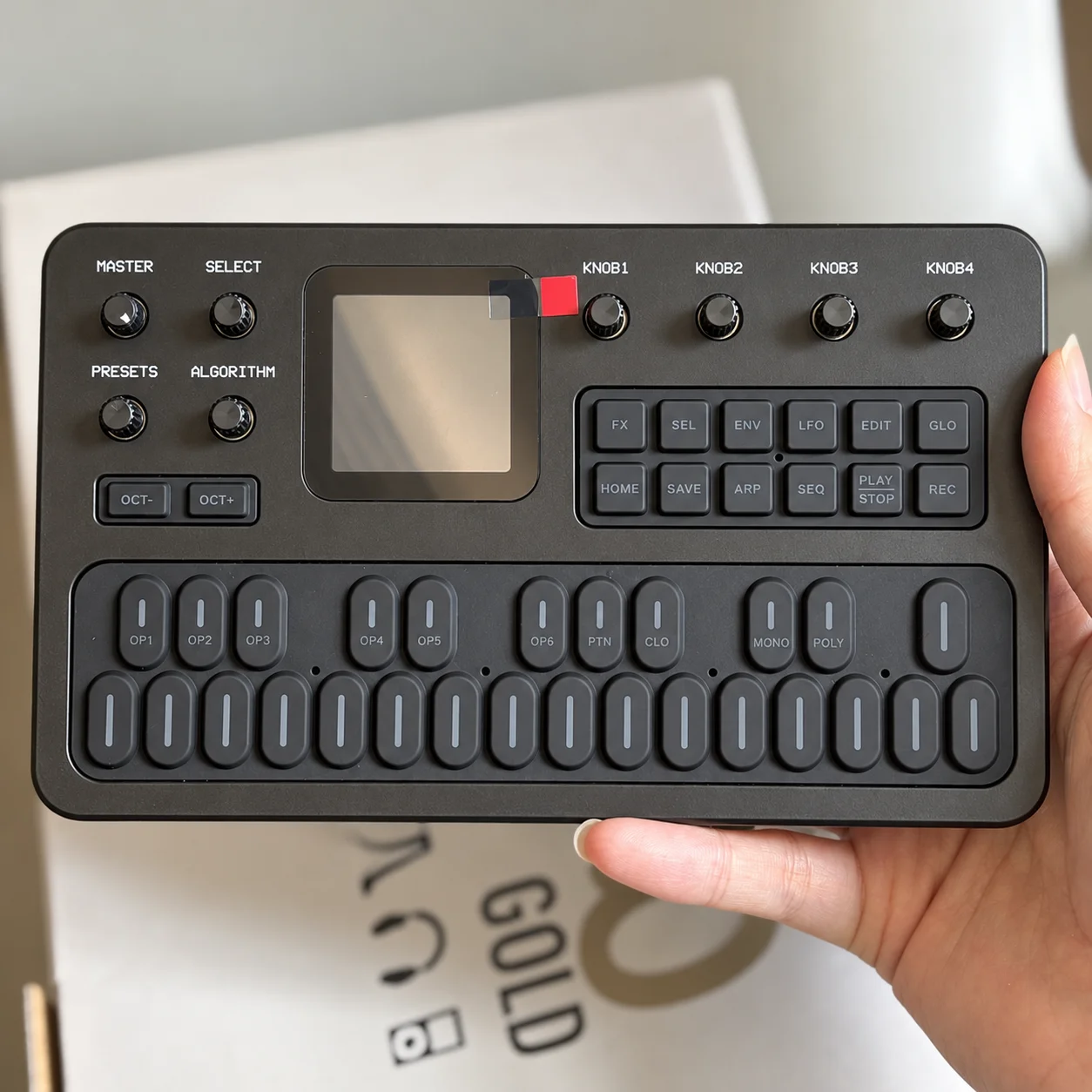 M-VAVE FM-1 Rechargeable Synthesizer Keyboard Bluetooth MIDI 16 Step Sequencer 3 Channel MIDI 128 Presets Built-in Speaker