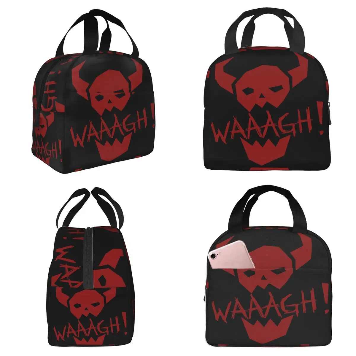 Ork WAAAGH! Isolierte Lunch-Tasche für Frauen Büro-Kühltasche Thermische Essensbox Auslaufsichere Lunchboxen Behälter