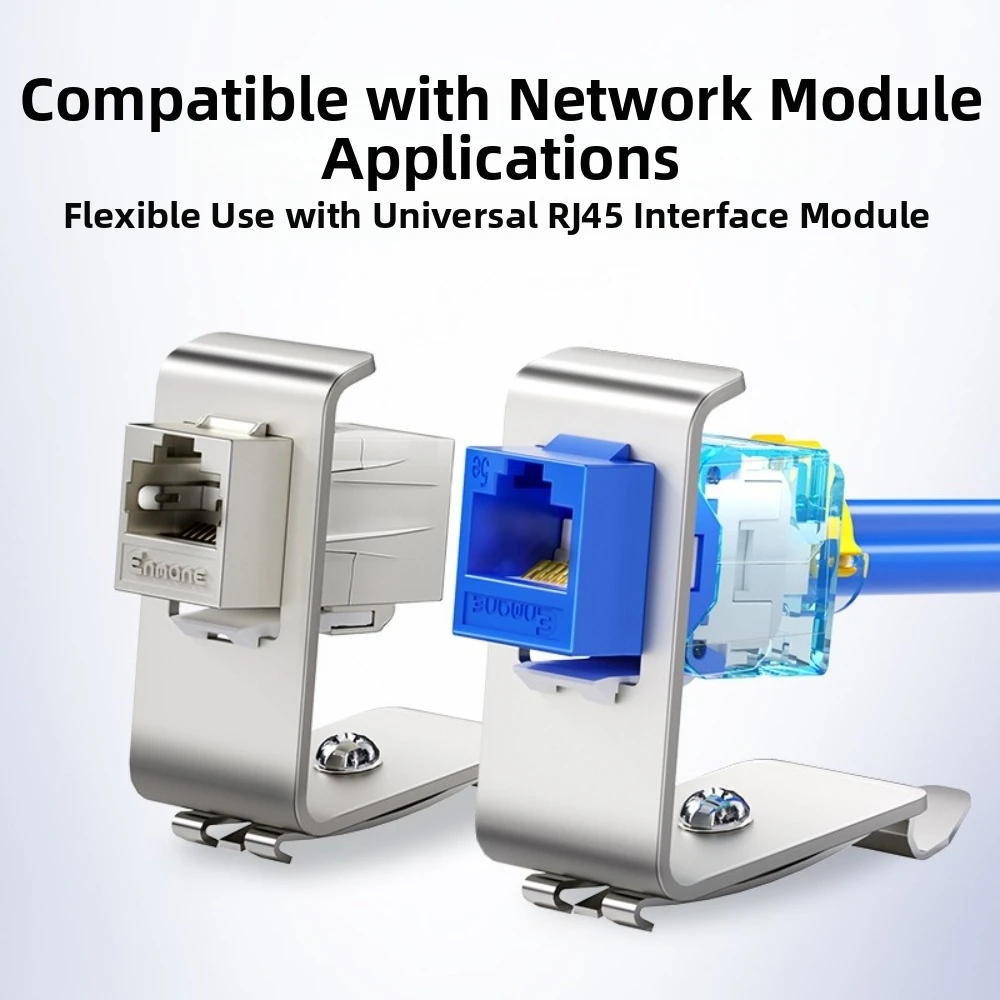 New Universal Module Bracket Angled Sliding Design Network Module Holder Cable Management Card Slot Sliding Rail Mount