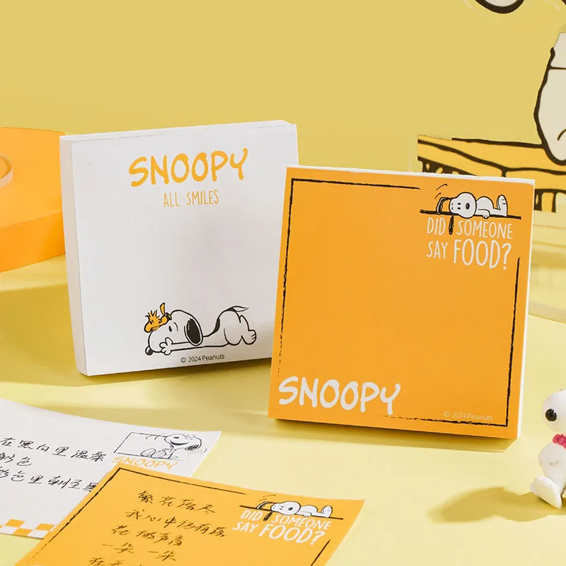 4/16pcs Kawaii Snoopy Memo Pad Sticky Note Cute N Times Stationery Label Notepad Post Office School Supplies