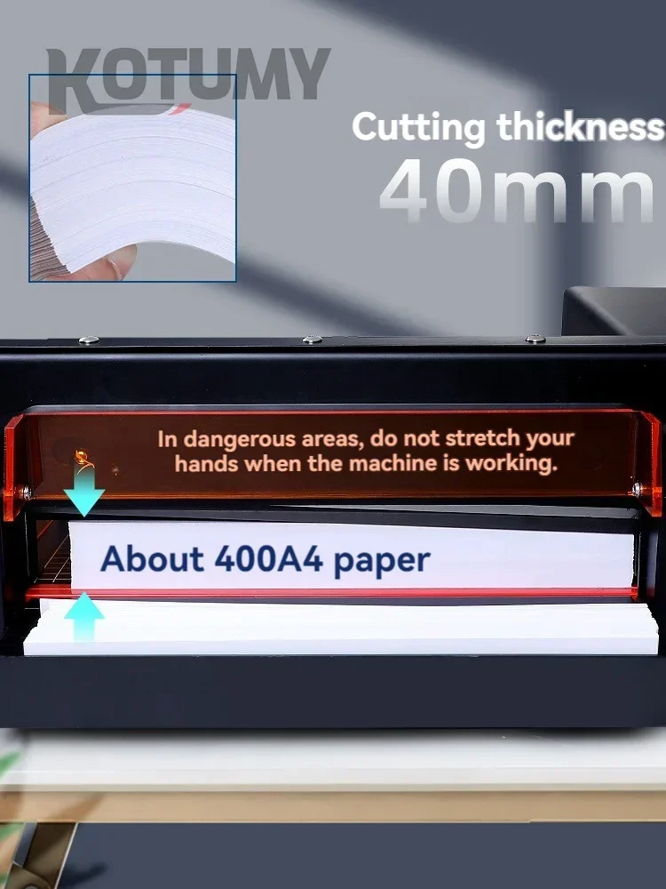 DIY Electric Paper Cutter 4CM Thick Layer Book Photo Cutter Paper Trimmer A4 Size Cutting Machine