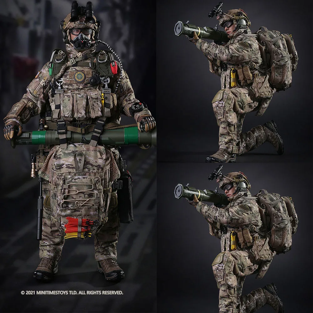 Minitimes M028 1/6 Scale Collectible Man Action Figure US Army Special Forces Combat Team Soldier 12" Full Set Soldier Toys