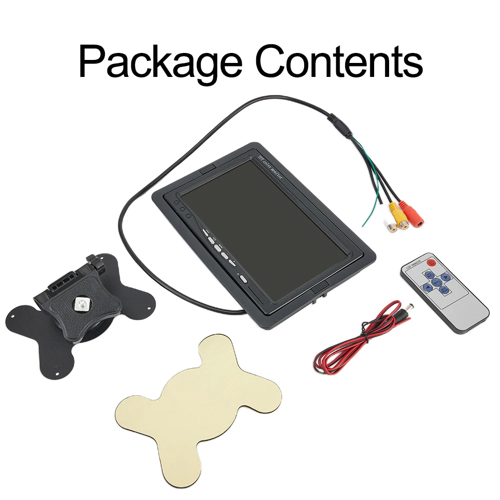 Brand New Car Monitor 800X600 HD Screen Observed PAL/NTSC Parking Aid Quality Is Guarantee Safety 350:1 7 Inch
