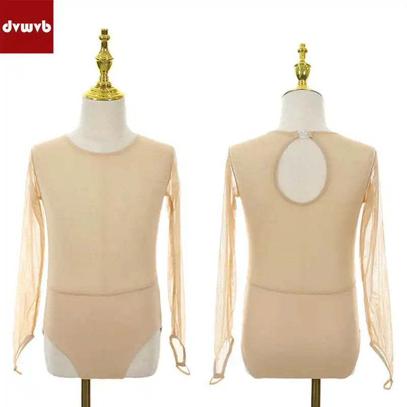 DVWVB Figure Skating Performance Costume Base Layer Milk Silk Mesh Sleeveless High Elasticity Special Purpose Underwear