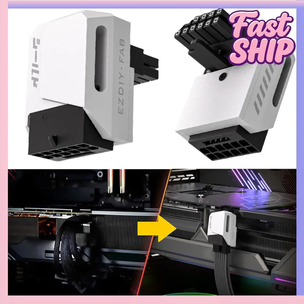 

Адаптер питания 600 Вт 12+4pin для видеокарт, 16pin 12VHPWR PCI-e 5.0, для RTX 3090Ti 4070Ti 4080 4090