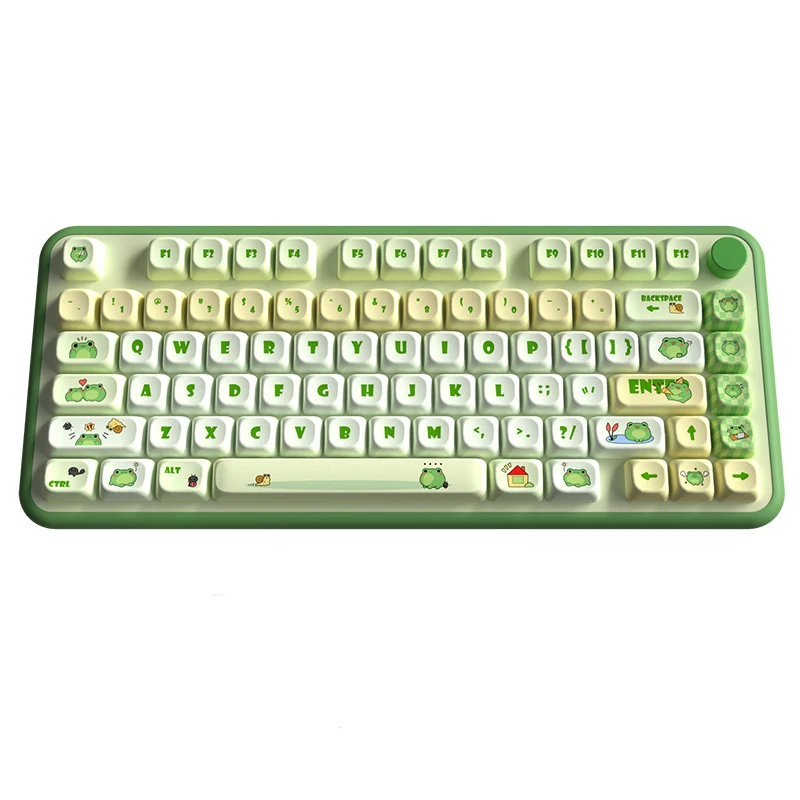 Original keycap MOT height full five-sided sublimation process pbt material customized cute keycap 87