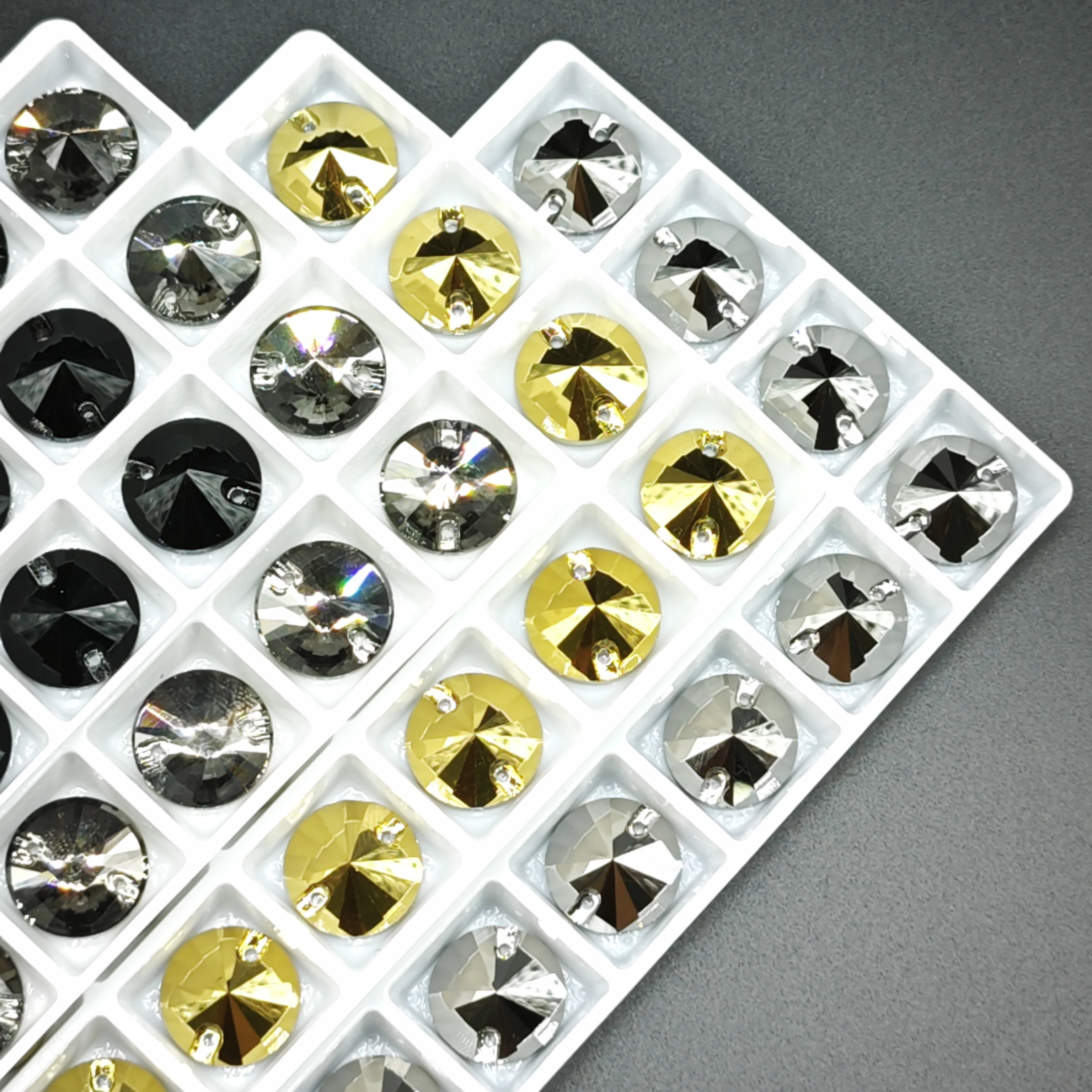 rhinestones-de-vidro-bevel-5a-com-base-dourada-rivoli-14-14mm-28-pecas-pacote-para-acessorios-de-costura-diy-em-roupas-sapatos-e-bolsas