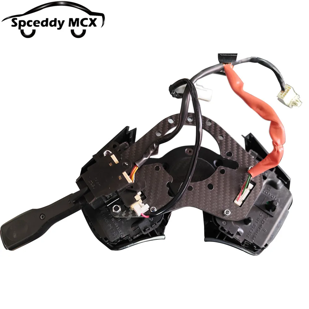 Racing Steering Wheel Keep Retain Multifunctional Button Bracket Carbon Fiber For 2019-2024 Toyota Yaris G 1.5 2021 Vois E1.5
