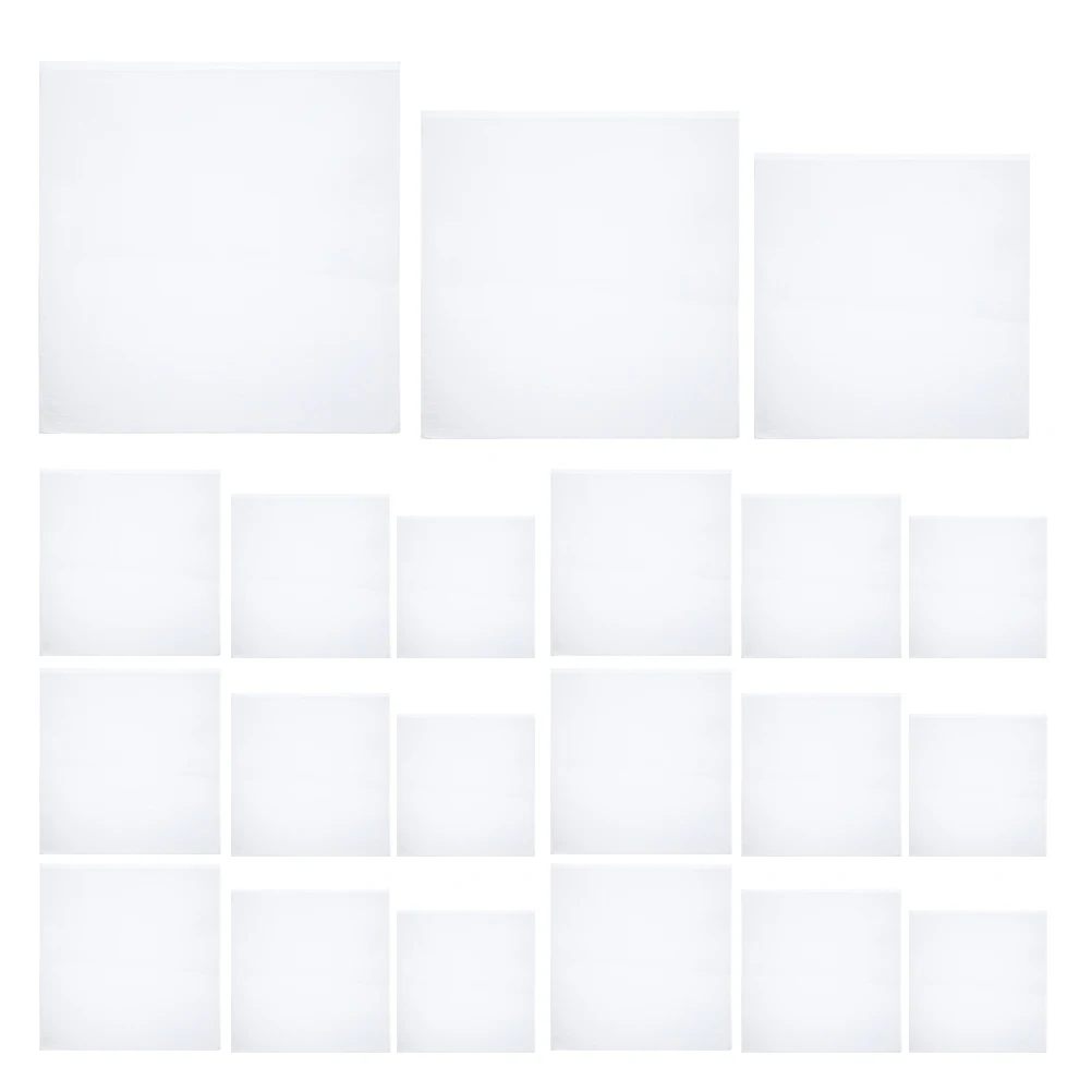 150 Buah Tas Katun Kantong Pembungkus Busa Pelindung Pelat Perlengkapan Bergerak Pelindung Pelat untuk Kit Kaca Kemasan Piring Bergerak